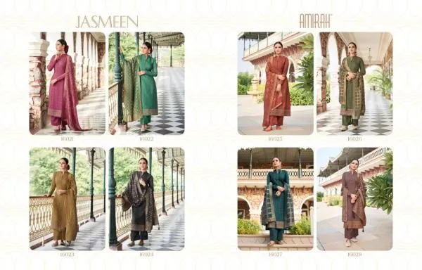 Amirah Jasmeen 16021-16028 Series Salwar Kameez With Heavy Look and Beautifull Embroidered Designer Party Wear & Wedding Wear Occasionally Traditional Indian Looks Salwar Suits