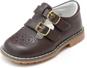 Beatrix English Double T-Strap Stitch Down Leather Mary Jane