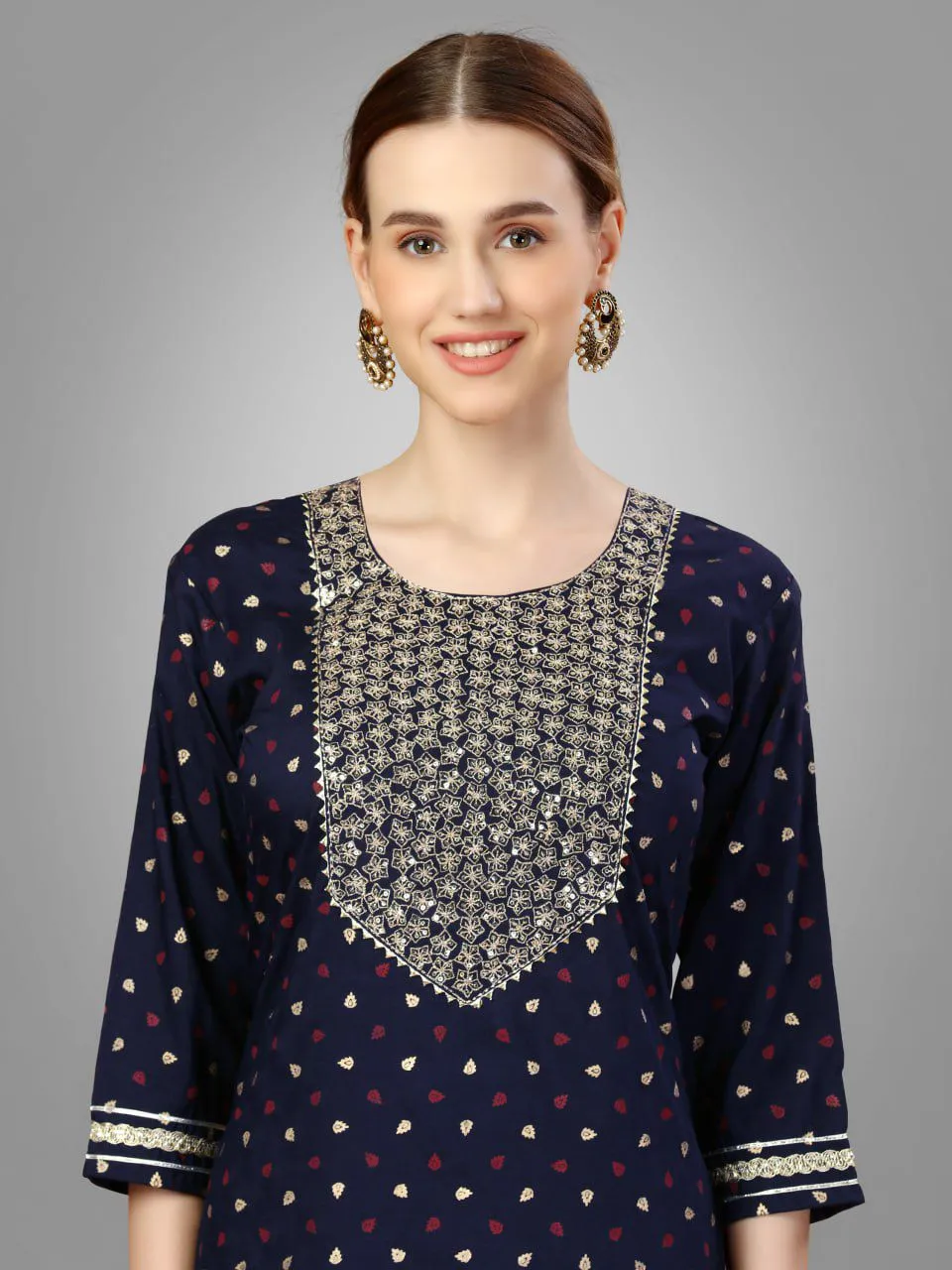Beautiful Designer Party Wear Kurti Pant Dupatta Salwar Suit