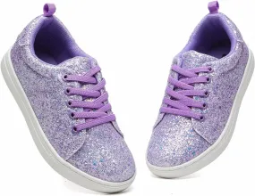 Bernal Girls & Boys Sparkle Glitter Sequin Sneakers Toddler/Little Kid/Big Kid Slip On School Low Top Walking Shoes Show Gift