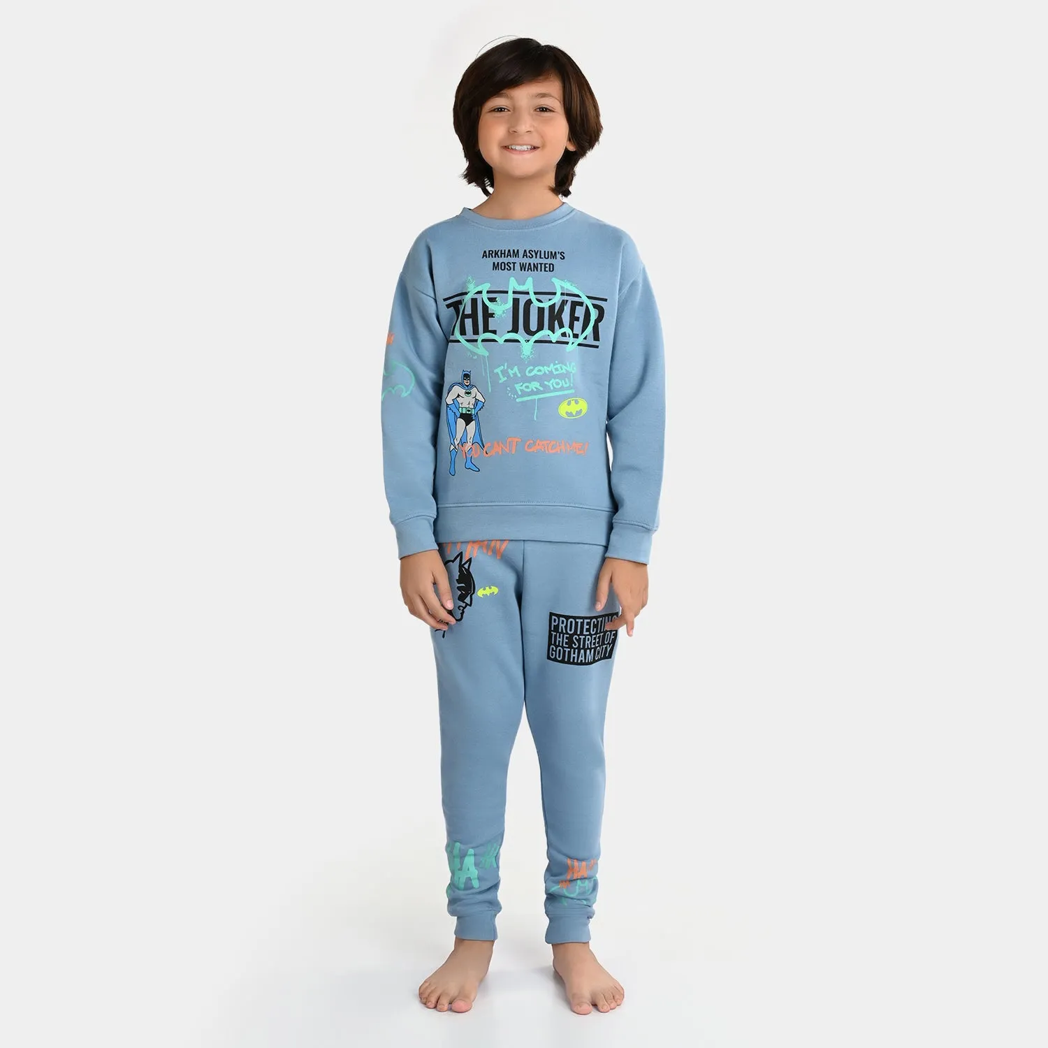 Boys Fleece 2PCs Suit Arkham-B-Shadow