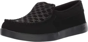 DC Men's Villain 2 Casual Slip On Skate Shoe Slipper, Black, 5