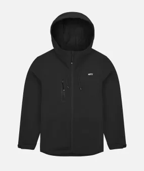 JETTY OYSTER SHELL JACKET - BLACK