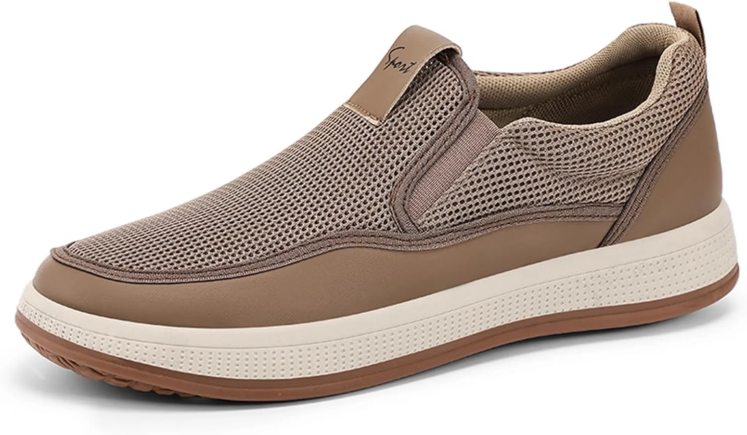 Men's Breathable Mesh Slip On Loafers Lightweight Comfortable Casual Walking Boat Shoes for Driving Sports Skate Work