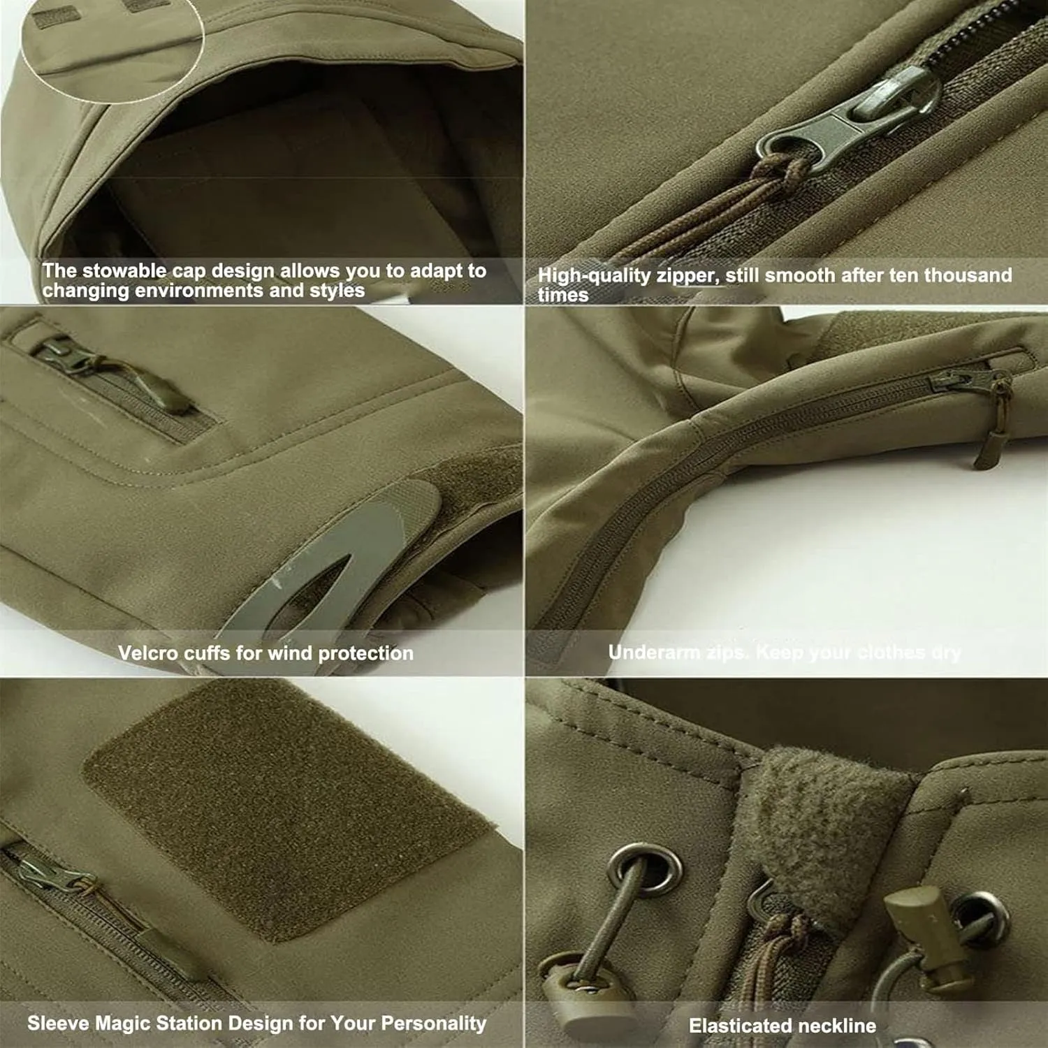 Military Soft Shell Suits Set for Men - Waterproof Tactical Jacket and Pant for Combat Uniform Militar Clothes Suit