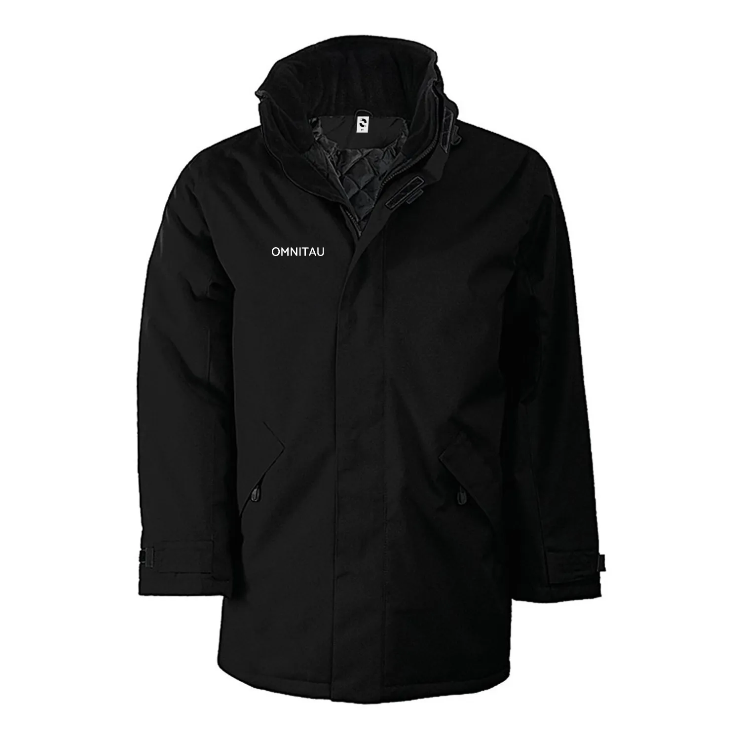 Omnitau Men's Team Sports Breathable Sideline Jacket - Black