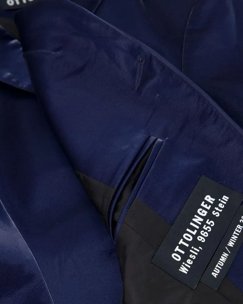 Shiny Fitted Harness Blazer