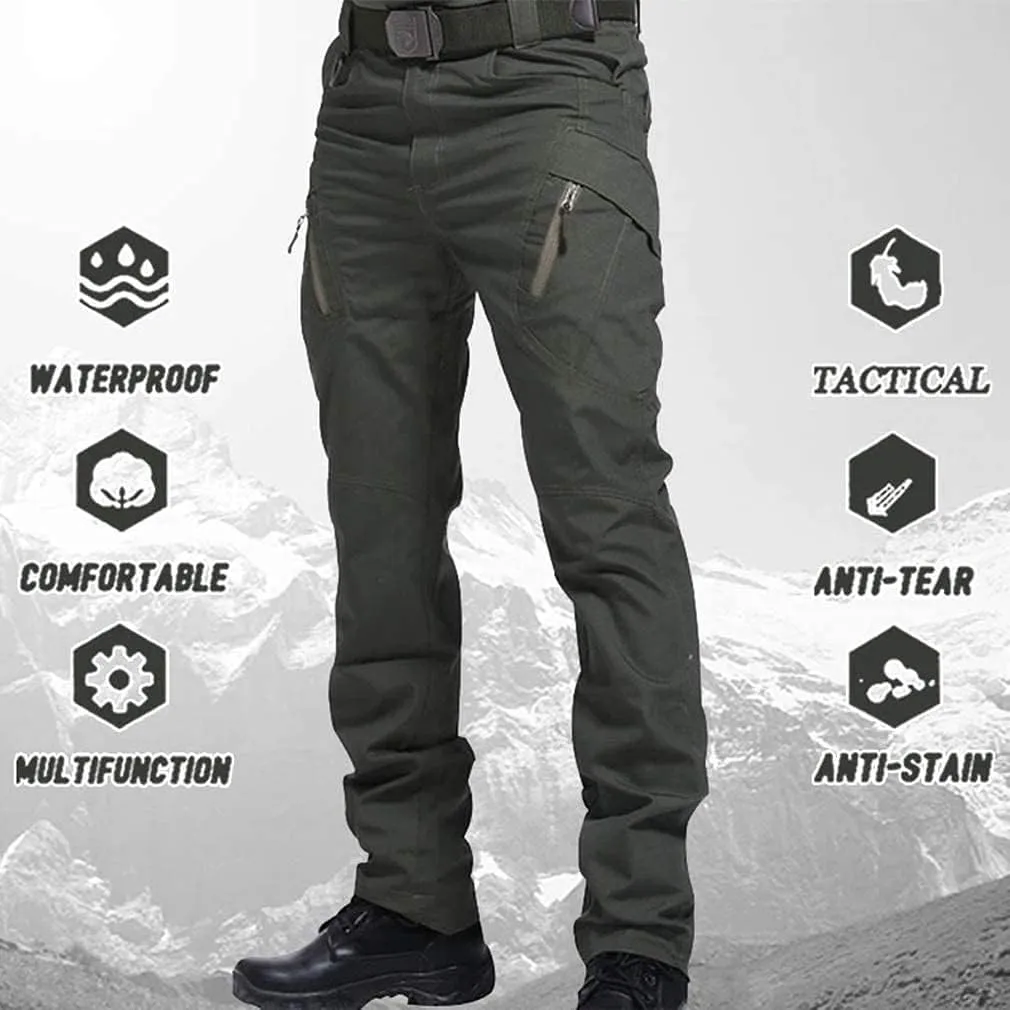Soldier Tactical Waterproof Pants Outdoor Combat Hiking,Mens Ripstop Water Repellent Cargo Pants