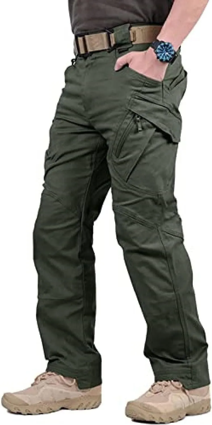 Soldier Tactical Waterproof Pants Outdoor Combat Hiking,Mens Ripstop Water Repellent Cargo Pants