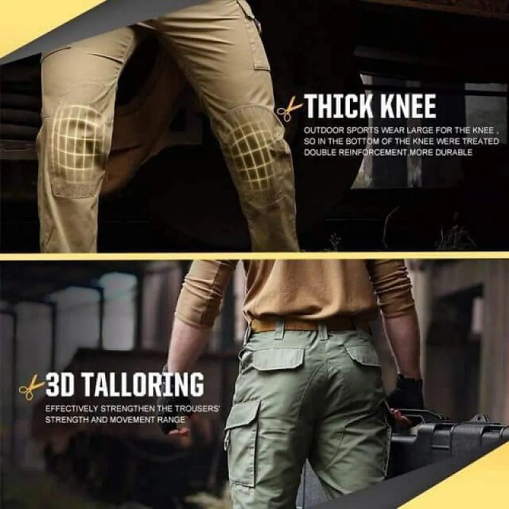 Soldier Tactical Waterproof Pants Outdoor Combat Hiking,Mens Ripstop Water Repellent Cargo Pants
