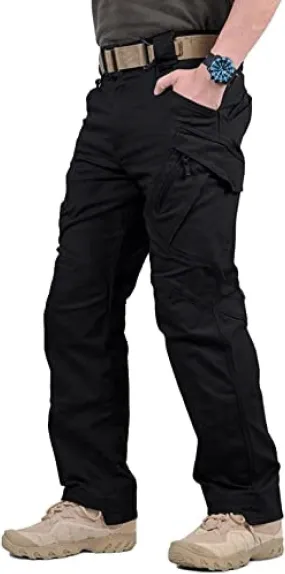 Soldier Tactical Waterproof Pants Outdoor Combat Hiking,Mens Ripstop Water Repellent Cargo Pants