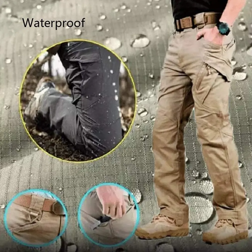 Soldier Tactical Waterproof Pants Outdoor Combat Hiking,Mens Ripstop Water Repellent Cargo Pants