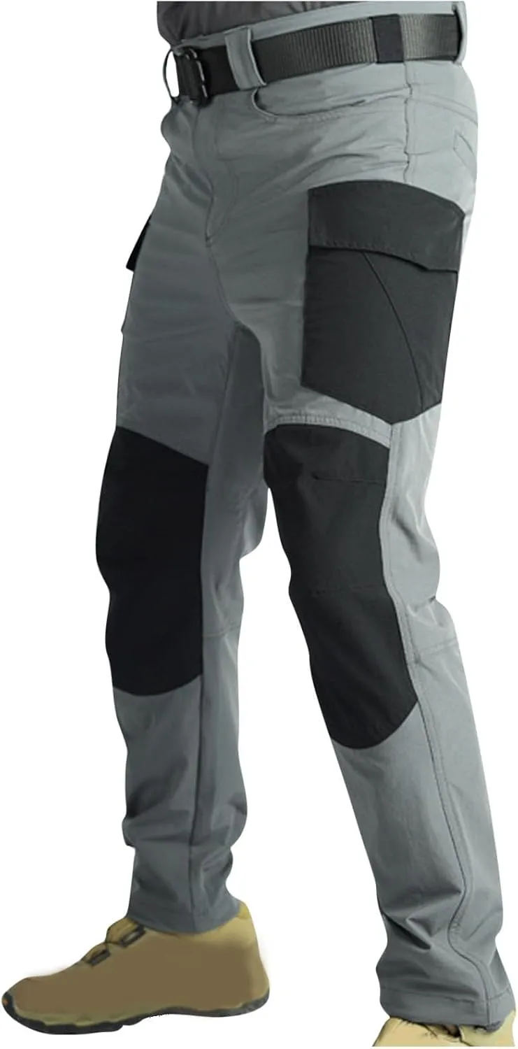 Tactical Pants for Men Stretch Ripstop Combat Work Pants for Men Water Resistant Outdoor Hiking Cargo Pants Quick Dry