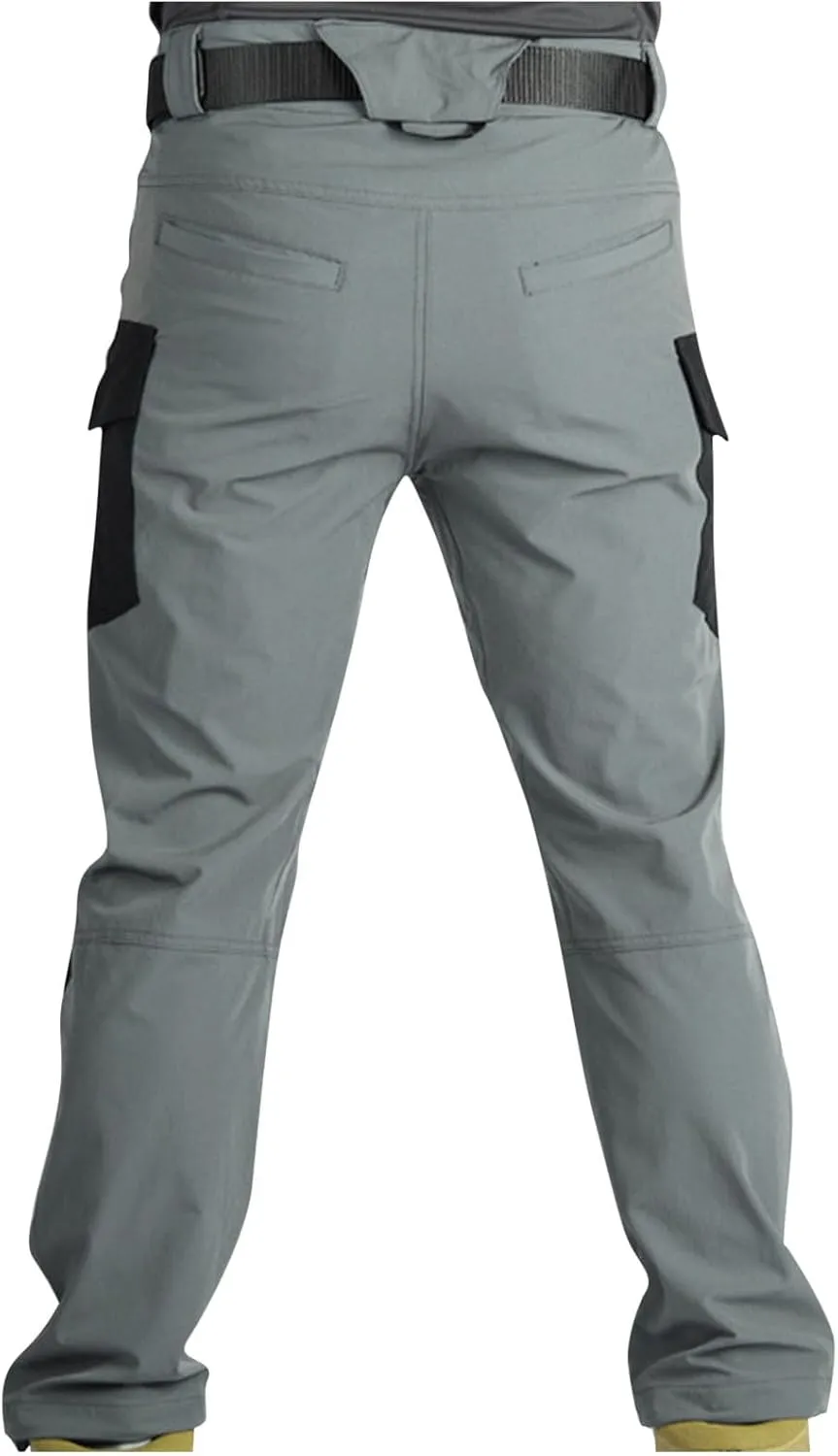 Tactical Pants for Men Stretch Ripstop Combat Work Pants for Men Water Resistant Outdoor Hiking Cargo Pants Quick Dry