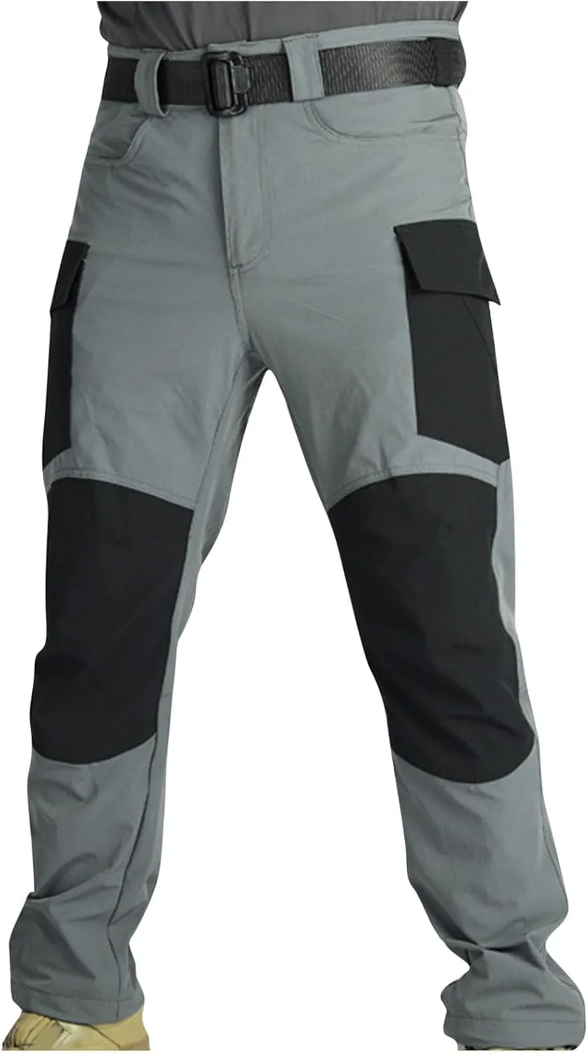 Tactical Pants for Men Stretch Ripstop Combat Work Pants for Men Water Resistant Outdoor Hiking Cargo Pants Quick Dry