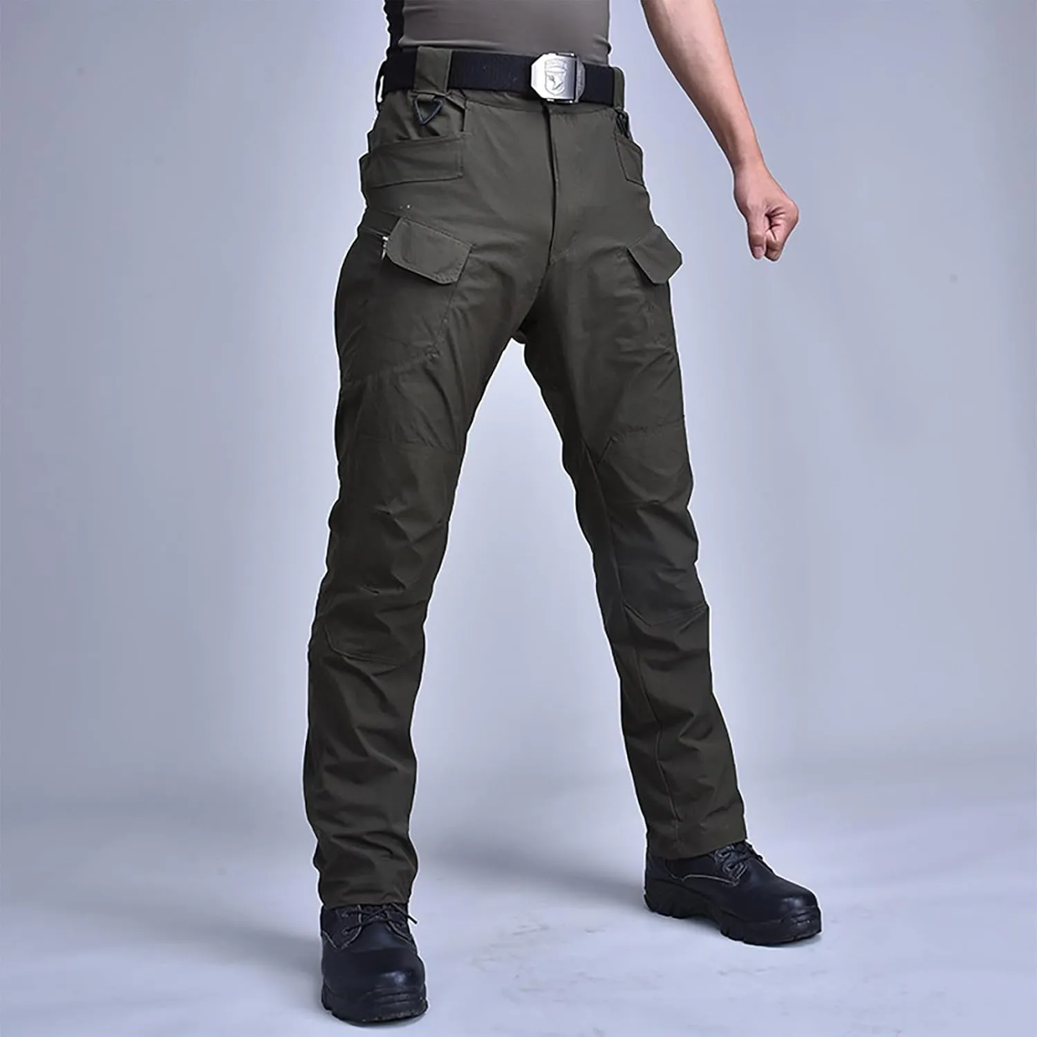 Tactical Work Cargo Pants for Men Ripstop Waterproof Stretch Pants Quick Dry Comfy Utility Outdoor Apparel