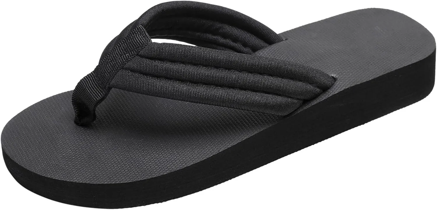 Women Shoes Flat Flip Flops Fashionable Soft Sole Outdoor Beach Flip Flops Womens Winter Slippers at Home
