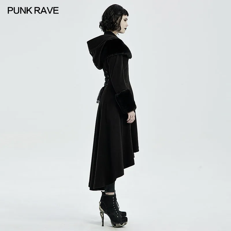 WY-1308ECF Goth Mid Length Cotton-padded Coat
