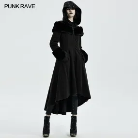 WY-1308ECF Goth Mid Length Cotton-padded Coat