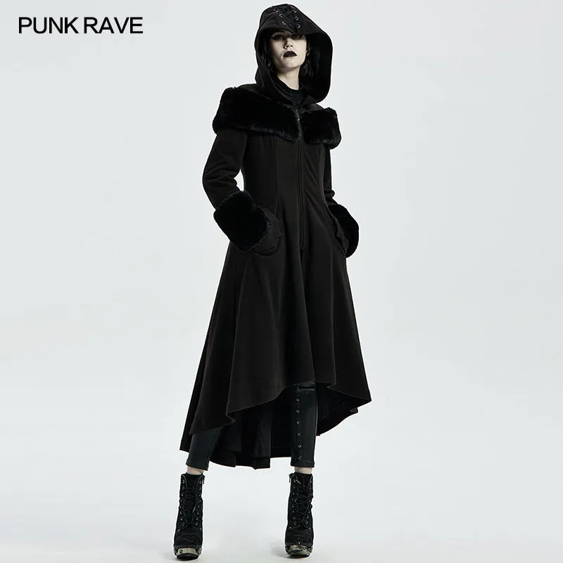 WY-1308ECF Goth Mid Length Cotton-padded Coat