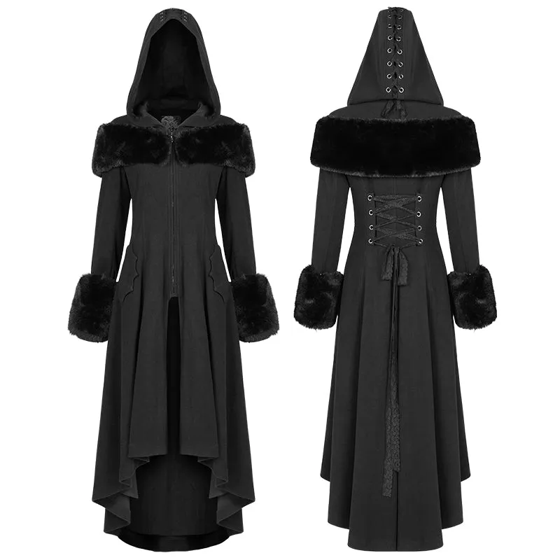 WY-1308ECF Goth Mid Length Cotton-padded Coat